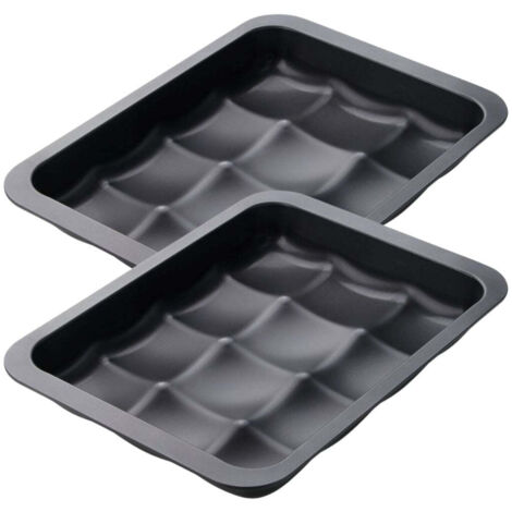 Ensemble de 2 Moules 12 mini pains ou brioches 36 x 27 cm Zenker Black Metallic