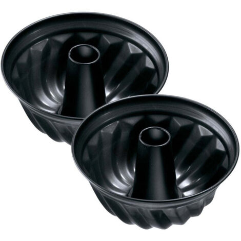 Ensemble de 2 Moules à kouglof 22 cm Zenker Black Metallic