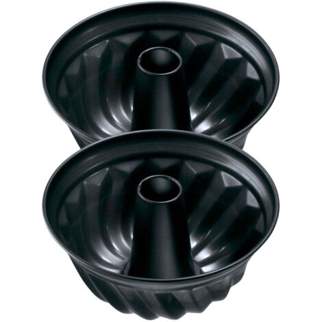Ensemble de 2 Moules à kouglof 25 cm Zenker Black Metallic