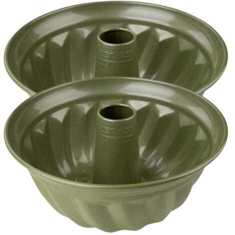 Ensemble de 2 Moules à kouglof 25 cm Zenker Green Vision