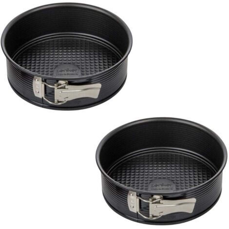 Ensemble de 2 Moules à manqué à charnière 20 cm Zenker Black Metallic