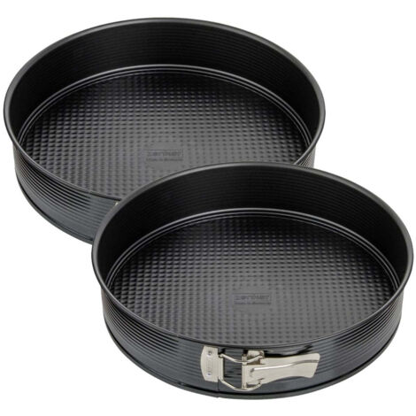 Ensemble de 2 Moules à manqué à charnière 30 cm Zenker Black Metallic