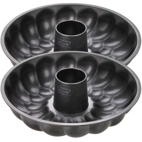 Ensemble de 2 Moules à pain avec cheminée 32 cm Zenker Black Metallic