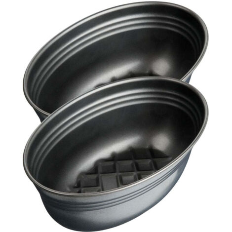 Ensemble de 2 Moules à pain ovale 26 x 16 cm Zenker Black Metallic