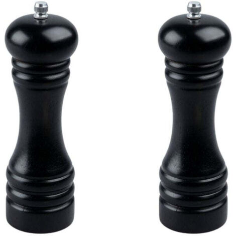 Ensemble de 2 Moulins à poivre manuel noir 18 cm FM Professional Divers