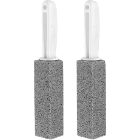 Ensemble de 2 nettoyants pour pierre ponce , pierre abrasive , bloc de nettoyage pour crêpière , pierre ponce pour toilettes/salle de bain , brosse de nettoyage , convient pour barbecue , gril , pisci