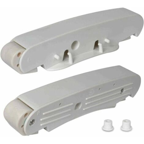 Ensemble de 2 nettoys de piscine avec kit de glissières blanches