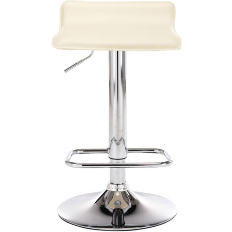 Ensemble de 2 pcs de selles en cuir écho avec des repres de pieds réglables élégants dans différentes couleurs Couleur : Crème