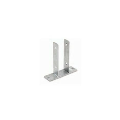 Ensemble de 2 pièces d'ancrage pour poteau 9x9 cm pour sol Alce