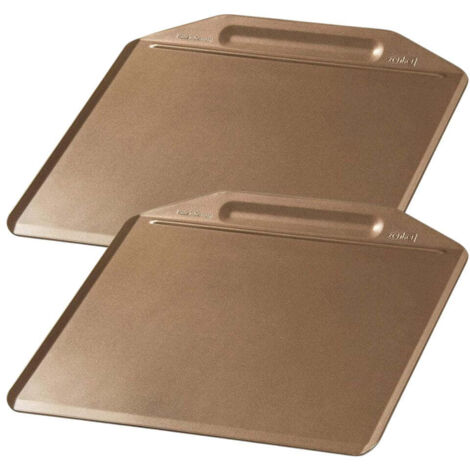 Ensemble de 2 Plaques à pâtisserie sans rebords 36 x 33 cm Zenker Mojave Gold