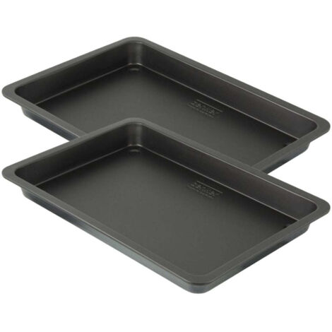 Ensemble de 2 Plaques de four rectangulaire 42 x 29 cm Zenker Black Metallic