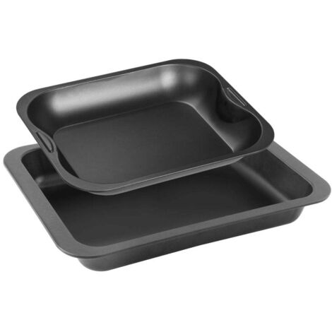 Ensemble de 2 plats de cuisson four rectangulaires 37 x 27 cm et 28 x 23 cm Zenker Special Cooking