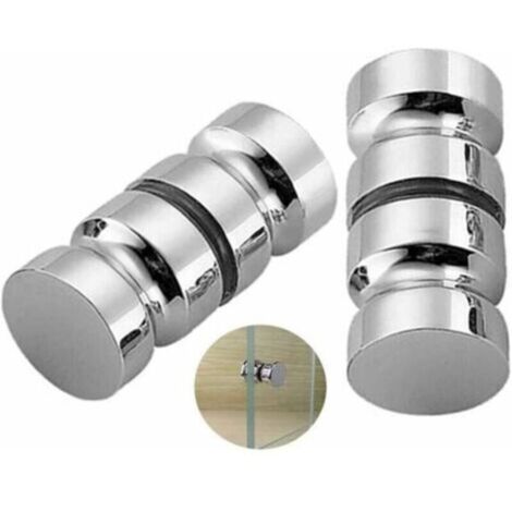 Ensemble de 2 poignées de porte de douche, poignée de porte de douche de baignoire, poignée de porte de remplacement de 30mm