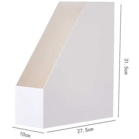 Ensemble de 2 porte-revues en plastique blanc