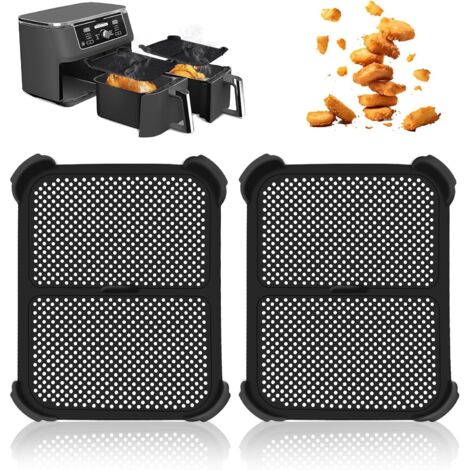 Ensemble de 2 protections anti-éclaboussures pour friteuse à air Ninja Foodi Max Dual Zone AF400EU et AF451EU, accessoires pour friteuse à air Ninja (af400)