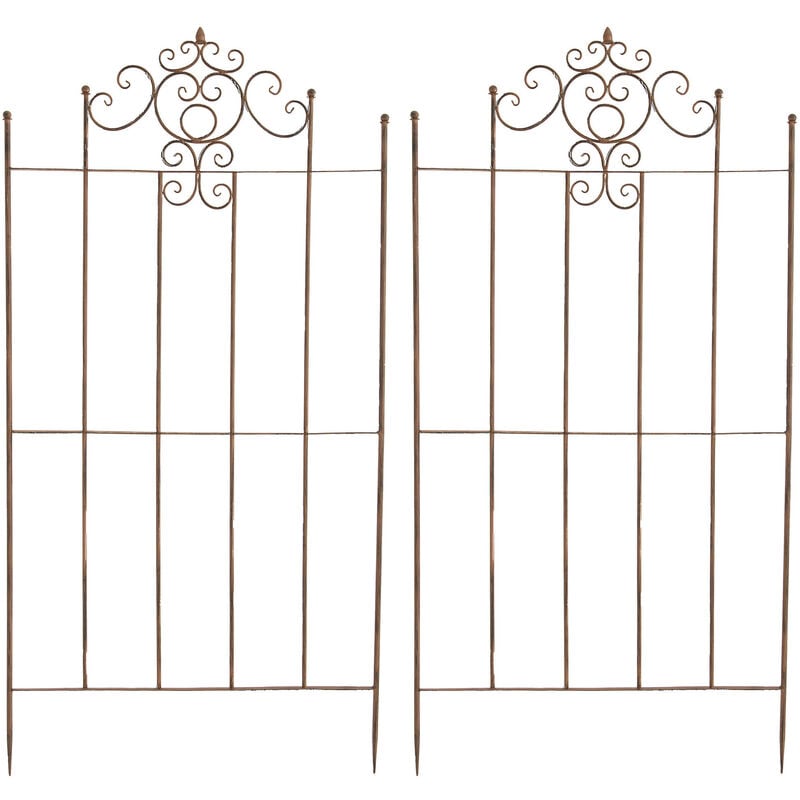 Ensemble de 2 Paula 170 x 86 cm Traincci Ancient Marrone