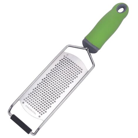 Ensemble de 2 râpes de cuisine - Râpe à fromage grossière et zesteur de citron fin - Râpe sans effort les types d'aliments et nettoie Easy Green