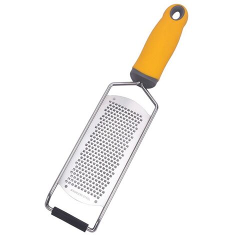 Ensemble de 2 râpes de cuisine - Râpe à fromage grossière et zesteur de citron fin - Râpe sans effort les types d'aliments et nettoie Easy Yellow