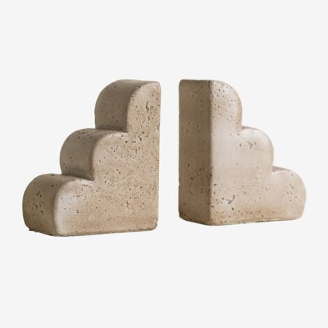 Ensemble de 2 serre-livres en ciment Brissac SKLUM