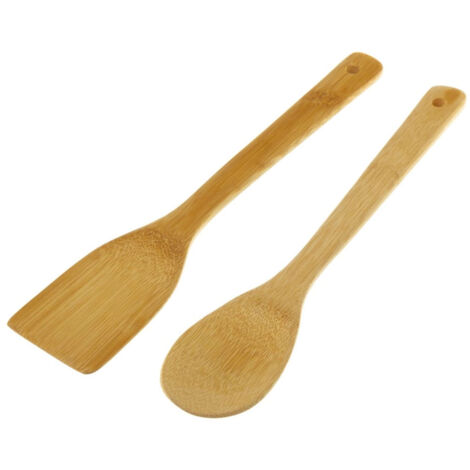 Ensemble de 2 spatules en bambou