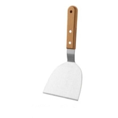 Ensemble de 2 spatules, facile à utiliser, idéale pour griller et cuisiner, couleur bois naturel