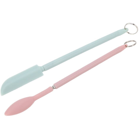 Ensemble de 2 Spatules Rétractables en Silicone pour Bocaux - Inox Alimentaire