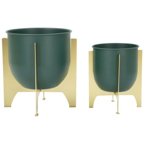 Ensemble de 2 supports de vase Grent Shet, dimensions : Ø 24,5 x 26-19 x 21 cm