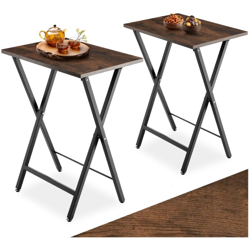 Ensemble de 2 tables d’appoint pliables Phoenix -