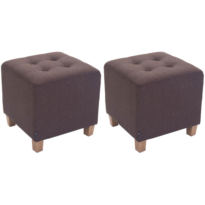 Ensemble de 2 tabourets Marrone Pharao