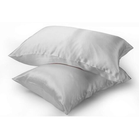 Ensemble de 2 taies d'oreiller luxueuses en soie de mûrier