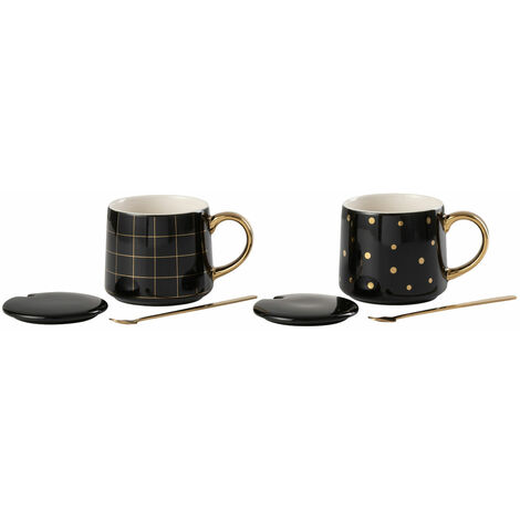 Ensemble de 2 tasses et cuillères Amélie