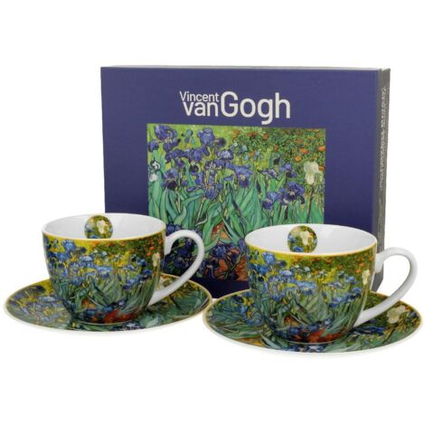 Ensemble de 2 tasses et soucoupes Van Gogh Iris 250 ml