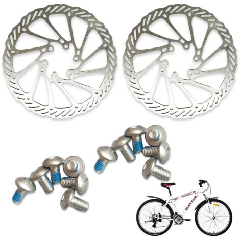 Ensemble de 2 vélos disques de frein en acier Inoxydable, 160 mm,Style 1