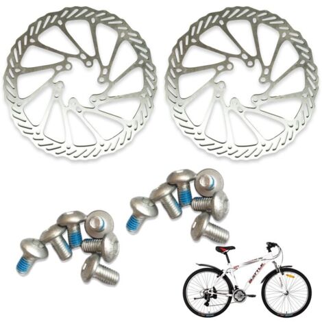 Ensemble de 2 vélos disques de frein en acier Inoxydable, 160 mm,Style 1