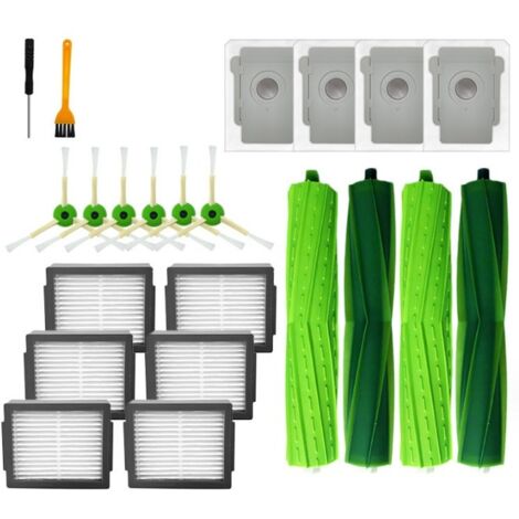 Ensemble de 20 pièces de rechange pour iRobot Roomba i3+ i4+ i6+ i7+ i