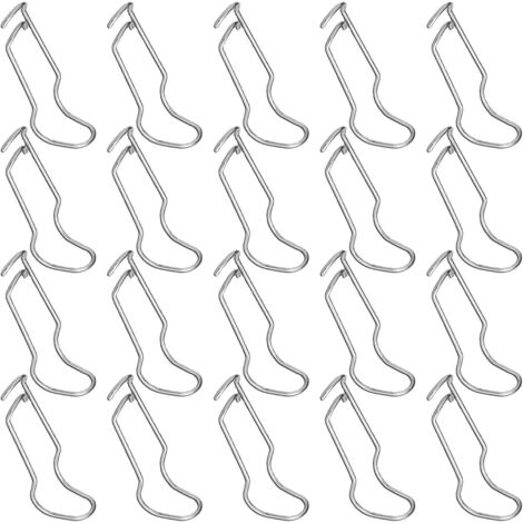 Ensemble de 20 pinces de tension réglables en acier inoxydable pour cadres de serres et systèmes de culture agricole, supports de tiges en fibre, etc.