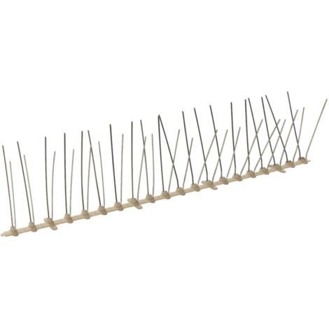 Ensemble de 20 pointes à 4 rangées contre oiseaux Plastique 10m CFW414670