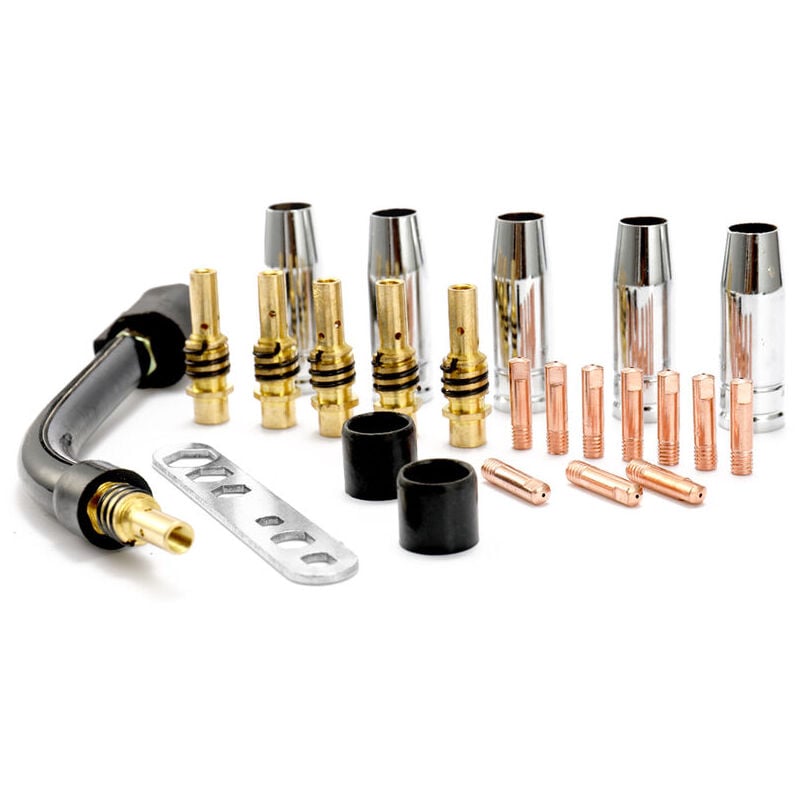 Ensemble de 24 accessoires de soudage pour soudeurs mig