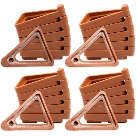 Ensemble de 24 supports de pots triangulaires invisibles, idéaux pour une utilisation intérieure et extérieure, en terre cuite, de petite et grande taille - AquaForge