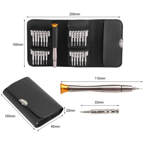 Ensemble de 25 Tournevis Multiples pour Réparation et Bricolage - Kit Complet d'Outillage Pratique-KZQ
