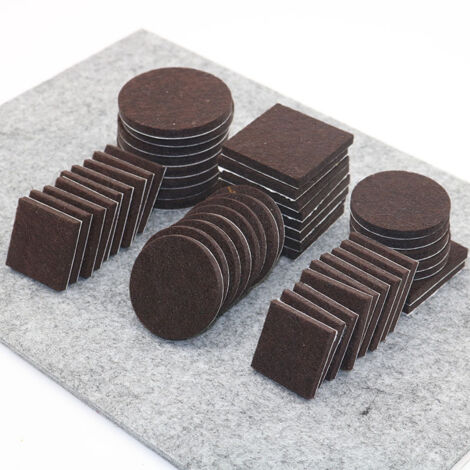 Ensemble de 256 pièces marron, avec 2 formes différentes de meubles en feutre