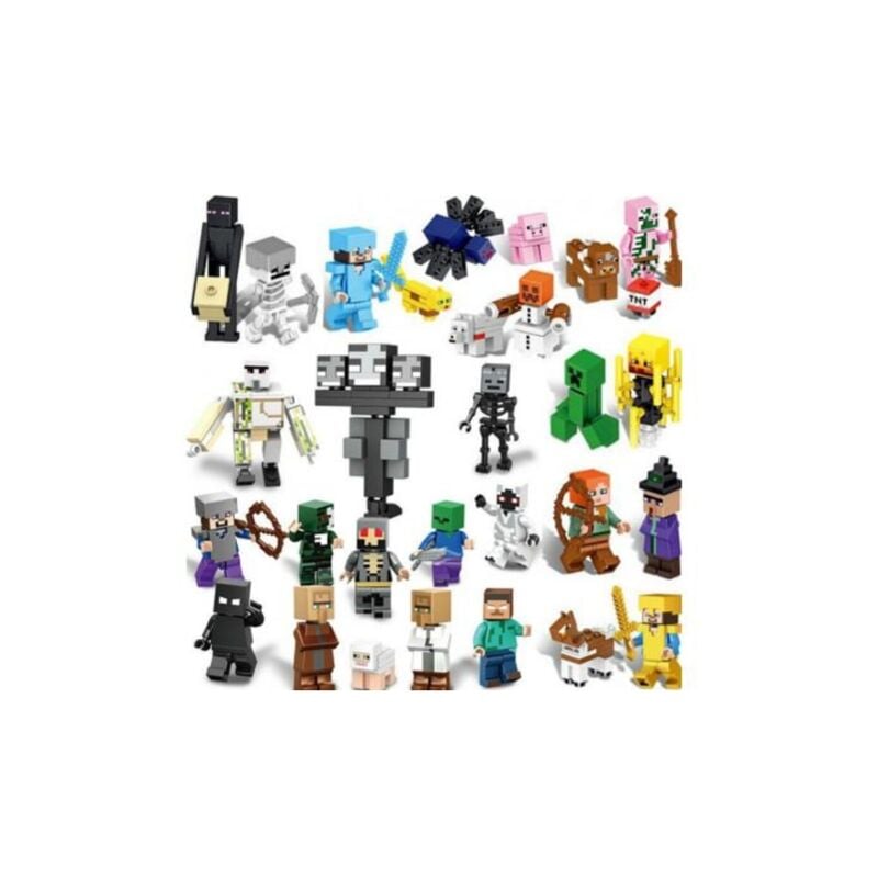 Ensemble de 29 figurines Minecraft, cadeau pour enfants