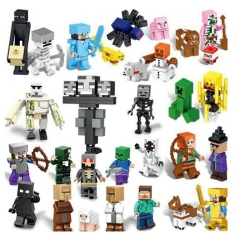 Ensemble de 29 figurines Minecraft, cadeau pour enfants