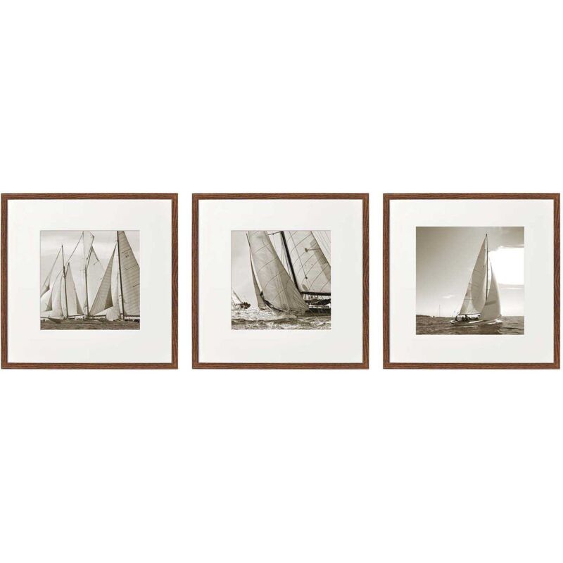 Ensemble de 3 cadres Bateaux