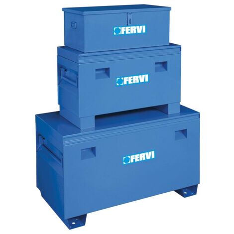 Ensemble de 3 coffres a outils en acier Fervi 0363