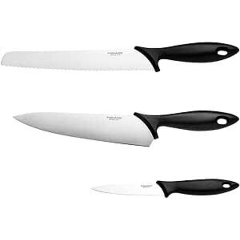 Ensemble de 3 couteaux Fiskars Essential 1065583
