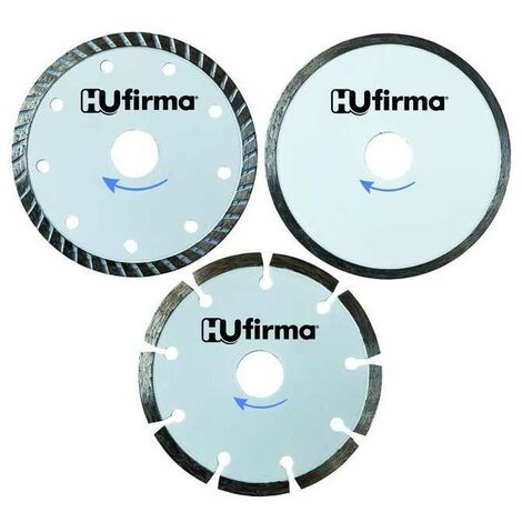 Ensemble de 3 disques diamantés Hu-Firma Hobby Blanc Diam. mm 115