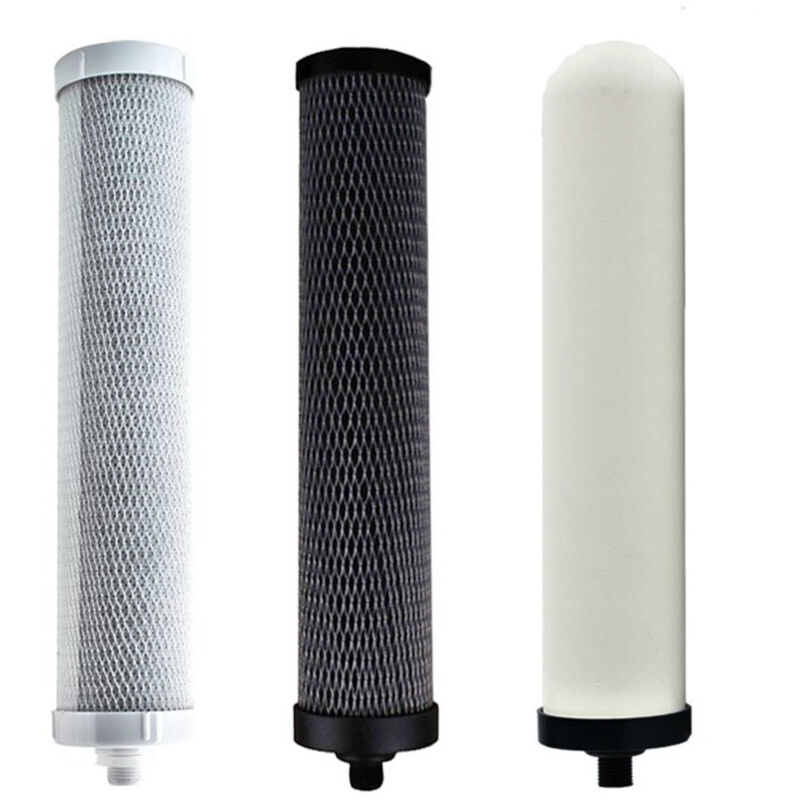 Coocheer - Ensemble de 3 filtres purificateur d'air de bureau, filtre à charbon actif et filtre en céramique pour pièces de filtre/purificateur à 3