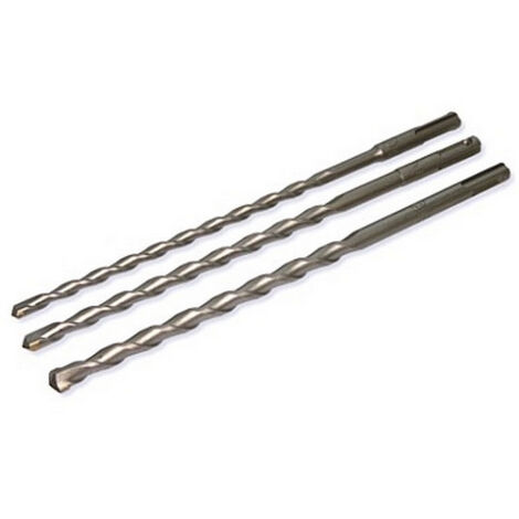 Ensemble de 3 forets trepan sds + longs 400 mm 10 - 14 - 20 mm