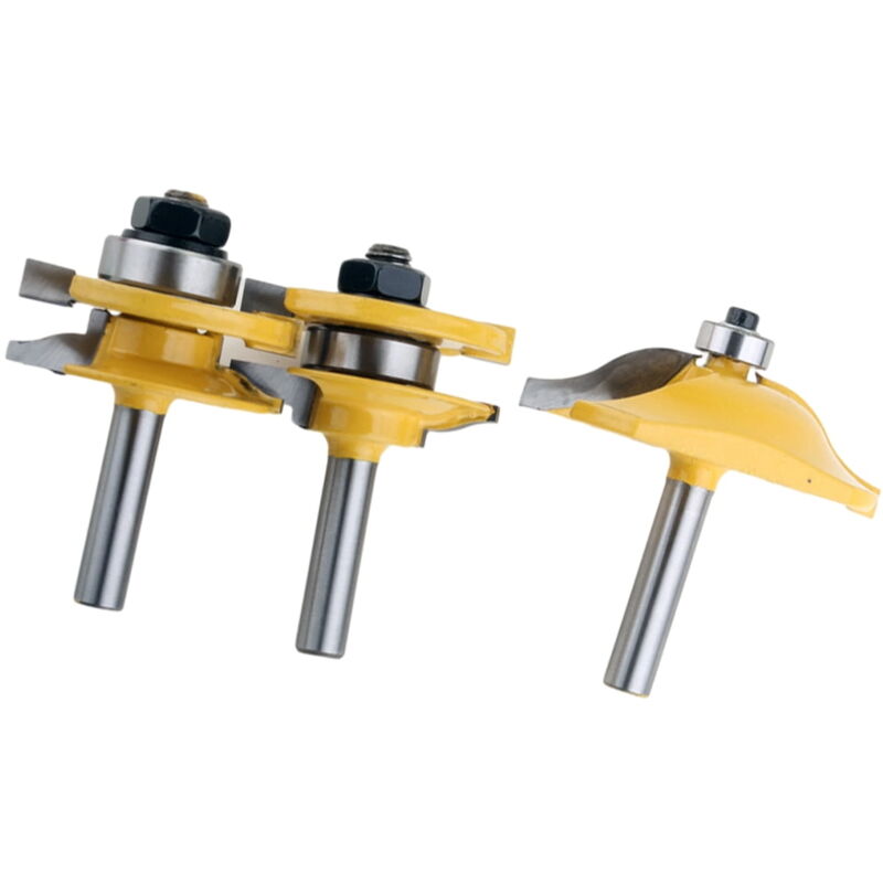 Feiyue - Ensemble de 3 fraises en alliage pour le travail du bois, durables et précises, avec une large application